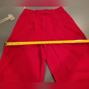 Talbots vintage high waisted Tapered leg RED Corduroy pants